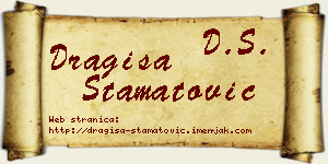 Dragiša Stamatović vizit kartica